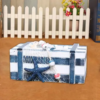 Small Light Blue Striped Wood Jewelry Box-- Nautical Marine Life Bea M0XD 
Small Light Blue Striped Wood Jewelry Box-- Nautical Marine Life Bea M0XD