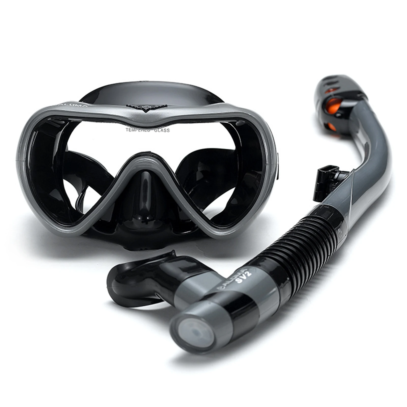 

Leakproof Snorkel Set Anti-fog Swimming Snorkeling Goggles Glasses with Easy Breath Dry Snorkel Tube Swimming Scuba Diving Mask