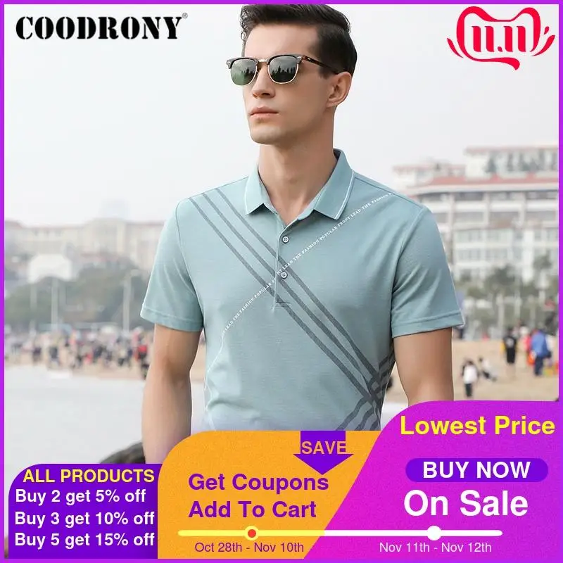 COODRONY Spring Summer Short Sleeve T-Shirt Fashion Striped T Shirt Men Business Casual Turn-down Collar Tee Shirt Homme P5030S
COODRONY Spring Summer Short Sleeve T-Shirt Fashion Striped T Shirt Men Business Casual Turn-down Collar Tee Shirt Homme P5030S