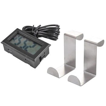 1x LCD Refrigerator Freezer Refrigerator Digital Thermometer Temperature -50 - 110 Celsius & 2Pc Back Door Hook Stainless Steel
1x LCD Refrigerator Freezer Refrigerator Digital Thermometer Temperature -50 - 110 Celsius & 2Pc Back Door Hook Stainless Steel
