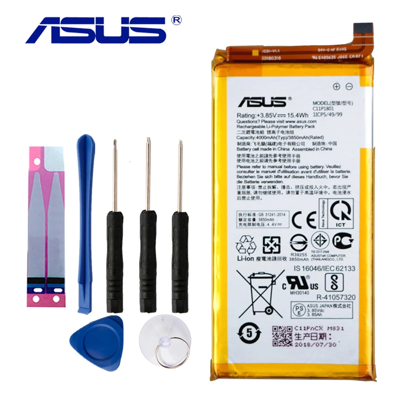 Original ASUS High Capacity C11P1801 Battery For ASUS ZS600KL Z01QD ROG 1 Game Phone 4000mAh
Original ASUS High Capacity C11P1801 Battery For ASUS ZS600KL Z01QD ROG 1 Game Phone 4000mAh