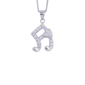 925 Sterling Silver Zircon Heart Musical Note Necklace For Women Luxury Note Pendants Choker Fashion Jewelry Accessories
925 Sterling Silver Zircon Heart Musical Note Necklace For Women Luxury Note Pendants Choker Fashion Jewelry Accessories