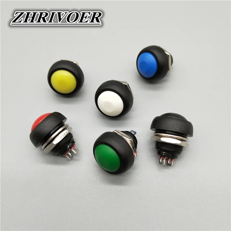 6Pcs 12mm ON-OFF Waterproof Momentary/Self-reset Push Button Switch SPDT Power Start Button Switch 3A/125V
6Pcs 12mm ON-OFF Waterproof Momentary/Self-reset Push Button Switch SPDT Power Start Button Switch 3A/125V
