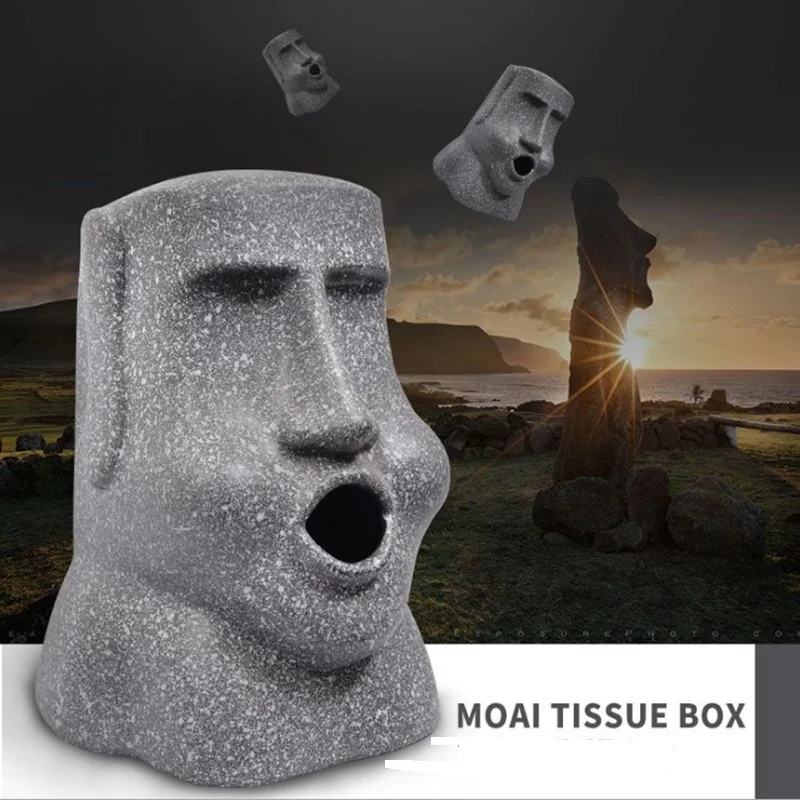 Easter Island Tissue Moai Paper Box 3D Stone Statue Figure Paper Holder Box Sanitary Paper Bar Bathroom Hotel Storage Organizer
Easter Island Tissue Moai Paper Box 3D Stone Statue Figure Paper Holder Box Sanitary Paper Bar Bathroom Hotel Storage Organizer