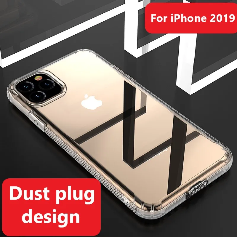 For Iphone 11 Transparent Phone Case Dust Plug Anti-fall Tpu Phone Case for IPhone X Xr Xs Max 7 8 7p 8p for IPhone 11 Pro Max
For Iphone 11 Transparent Phone Case Dust Plug Anti-fall Tpu Phone Case for IPhone X Xr Xs Max 7 8 7p 8p for IPhone 11 Pro Max