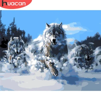 HUACAN Frameless Wolf Paint By Numbers Painting Art DIY Picture By Number Animal Drawing On Canvas Hand Painted Kit Home Decor
HUACAN Frameless Wolf Paint By Numbers Painting Art DIY Picture By Number Animal Drawing On Canvas Hand Painted Kit Home Decor