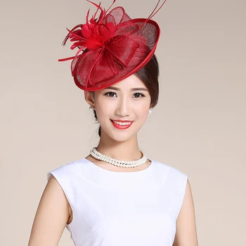Mingli Tengda Red Hats And Fascinators Cambric Hat Lady Small Formal Hat Annual Meeting Party Bride Wedding Bridal Accessories
Mingli Tengda Red Hats And Fascinators Cambric Hat Lady Small Formal Hat Annual Meeting Party Bride Wedding Bridal Accessories