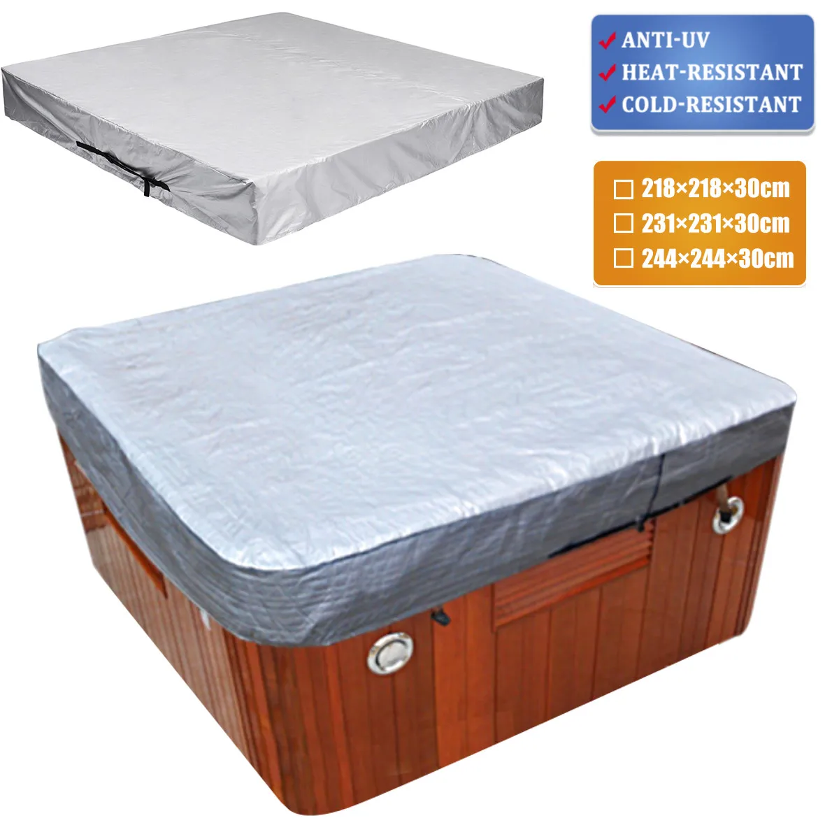 3 Style Hot Tub Cover Protect Large Durable UV Proof Spa Outdoor Bathtub Hot Tub Cover Guard Dust Cap Spa Cover 218/231/244*30cm
3 Style Hot Tub Cover Protect Large Durable UV Proof Spa Outdoor Bathtub Hot Tub Cover Guard Dust Cap Spa Cover 218/231/244*30cm