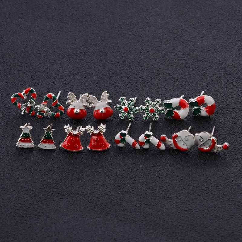 8pcs/set Christmas Earrings Jewelry Accessories Set Cute Santa Claus Snowman Tree Bell Christmas Gifts For Women Girls Kids
8pcs/set Christmas Earrings Jewelry Accessories Set Cute Santa Claus Snowman Tree Bell Christmas Gifts For Women Girls Kids