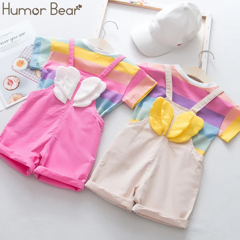Humor Bear 2019 Summer New Children's Clothing Suit Korean Version Wing Short-sleeved+Strap Pants Infant Baby Girls Clothes Suit
Humor Bear 2019 Summer New Children's Clothing Suit Korean Version Wing Short-sleeved+Strap Pants Infant Baby Girls Clothes Suit