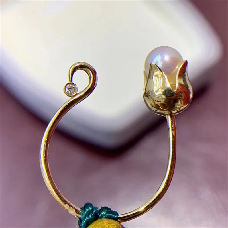 AU750 Genuine 18K Yellow Gold Flower Ring Findings Set Base Component AU750 Jewelry Adjustable Ring Women Nice Gift
AU750 Genuine 18K Yellow Gold Flower Ring Findings Set Base Component AU750 Jewelry Adjustable Ring Women Nice Gift