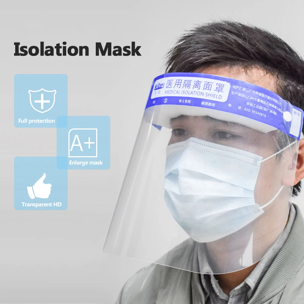 10 PCS Enlarged High-definition Protective Mask Head-mounted Isolation Protective Face Shield Anti-fog Isolation Face Mask
10 PCS Enlarged High-definition Protective Mask Head-mounted Isolation Protective Face Shield Anti-fog Isolation Face Mask