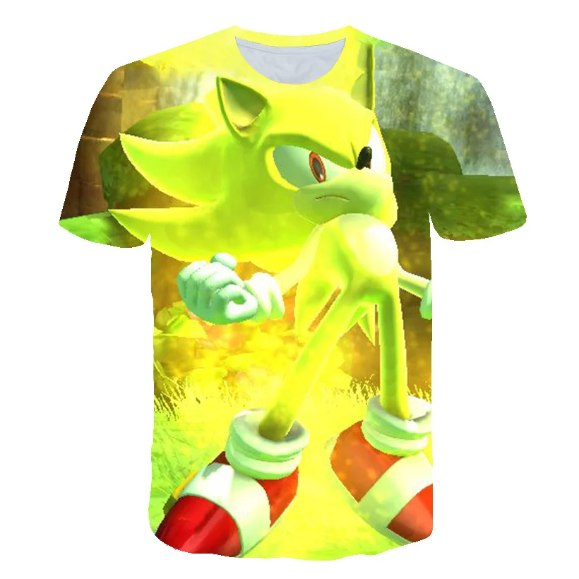 Summer 4-14 Year Boys Clothes Cartoon T-Shirt Harajuku Shirt Sonic The Hedgehog Printed Kids Tee Baby Tops Children T-shirts Summer 4-14 Year Boys Clothes Cartoon T-Shirt Harajuku Shirt Sonic The Hedgehog Printed Kids Tee Baby Tops Children T-shirts