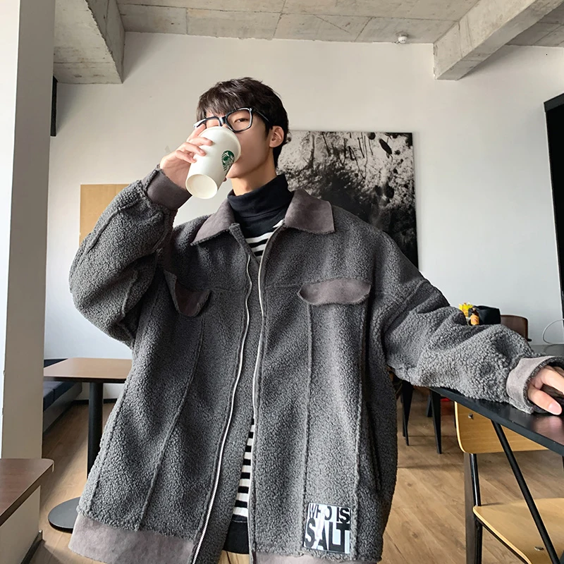 2019 Autumn And Winter New Lamb Wool Fashion Casual Solid Color Large Pocket Jacket Coat Trend Gray / Blue / Beige M-2XL
2019 Autumn And Winter New Lamb Wool Fashion Casual Solid Color Large Pocket Jacket Coat Trend Gray / Blue / Beige M-2XL