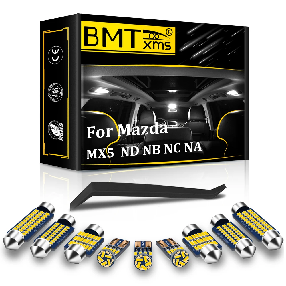 

BMTxms Canbus LED Interior Lights For Mazda MX5 MX 5 ND NB NC NA Miata MK1 MK2 MK3 1990 1997 2016 2017 2019 2020 Accessories