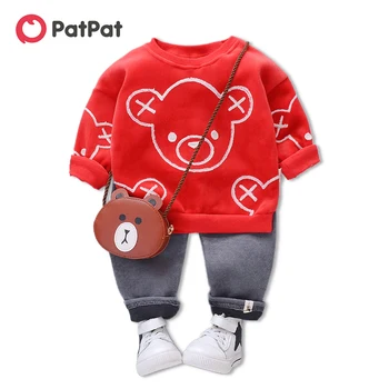PatPat 2020 New Winter Baby Toddler Boy Bear Print Sweatshirt and Pants Set for Baby Toddler Boy Sets Clothes
PatPat 2020 New Winter Baby Toddler Boy Bear Print Sweatshirt and Pants Set for Baby Toddler Boy Sets Clothes