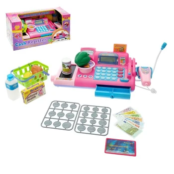 Pink dream cash register with accessories and scales 
Pink dream cash register with accessories and scales