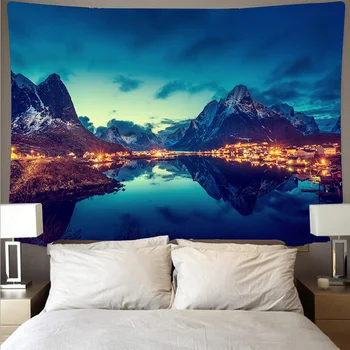 Mountain rolling forest lake scenery cheap tapestry art psychedelic wall hanging beach towel mandala thin blanket yoga GT122
Mountain rolling forest lake scenery cheap tapestry art psychedelic wall hanging beach towel mandala thin blanket yoga GT122