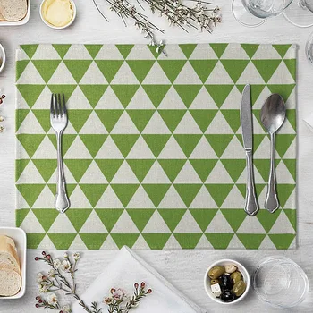 Green Stripe Pattern Simple European Style Placemat Simple Drawer Mat Western Restaurant Napkin Placemat Heat Insulation Coaster
Green Stripe Pattern Simple European Style Placemat Simple Drawer Mat Western Restaurant Napkin Placemat Heat Insulation Coaster