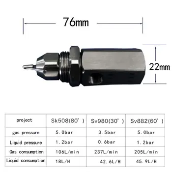1/2*1/4 *1/8 Ultrasonic Nozzle Air Atomizing Nozzle Misting Sprinkler Nozzles Stainless Steel Fog Mist 30 60 80 Degree
1/2*1/4 *1/8 Ultrasonic Nozzle Air Atomizing Nozzle Misting Sprinkler Nozzles Stainless Steel Fog Mist 30 60 80 Degree
