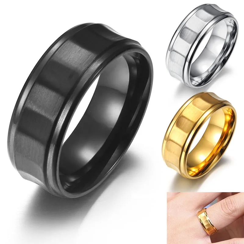Fashion Inside Arc Outside Concave Men's Wedding Ring Simple Golden Brushed Matte Male Gift Ring Jewelry
Fashion Inside Arc Outside Concave Men's Wedding Ring Simple Golden Brushed Matte Male Gift Ring Jewelry