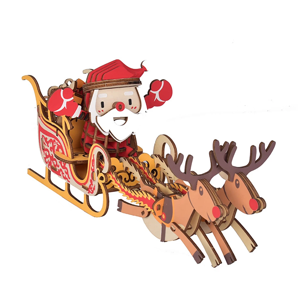 Lychee Life 3D Wooden Puzzle Model Christmas Gharry Model DIY Children Wood Craft Kits Home Desk Decoration
Lychee Life 3D Wooden Puzzle Model Christmas Gharry Model DIY Children Wood Craft Kits Home Desk Decoration