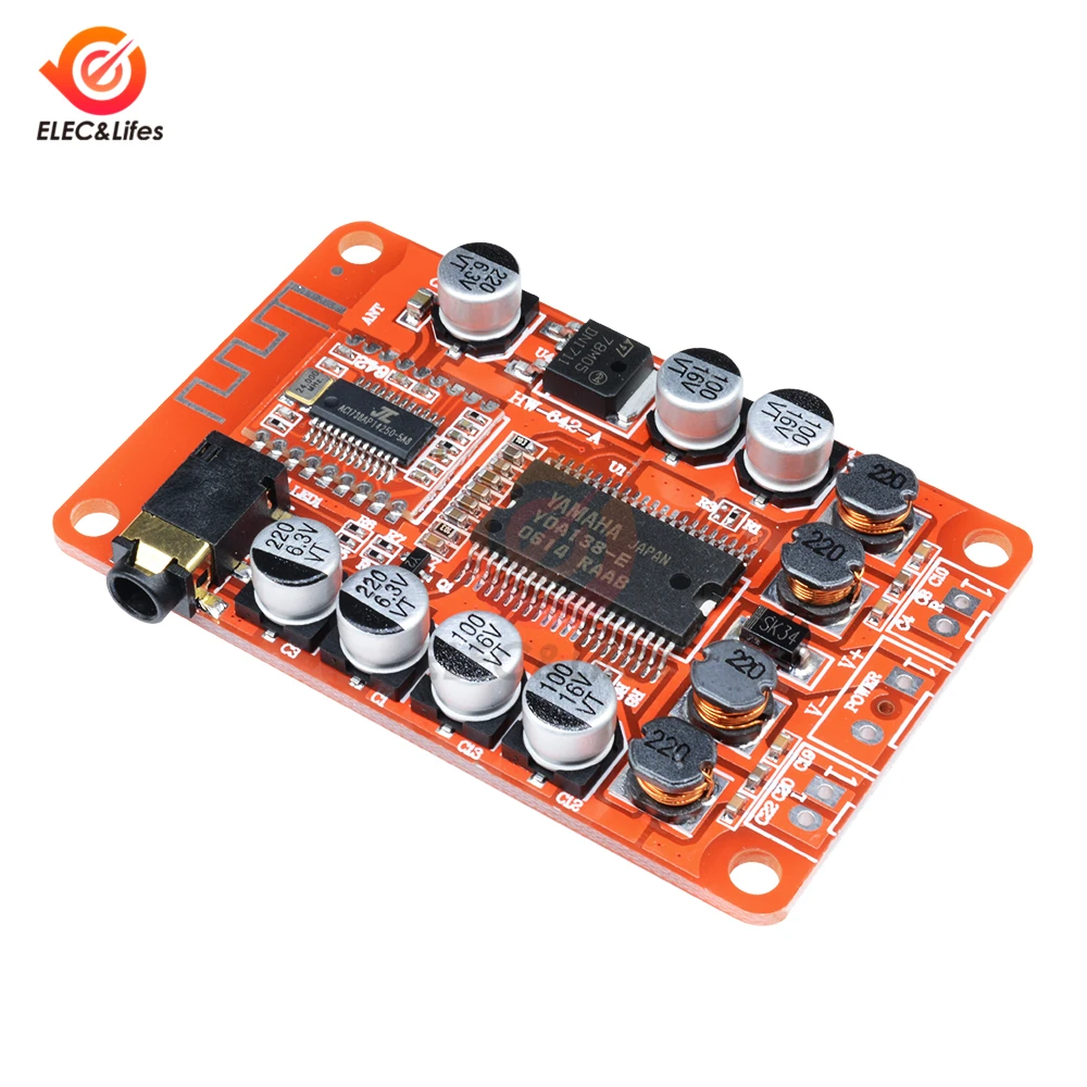 DC 12V 2A YDA138 Bluetooth Digital Audio Amplifier Board Module 2*15W Stereo Power Amplifier Class D AMP board For Yamaha
DC 12V 2A YDA138 Bluetooth Digital Audio Amplifier Board Module 2*15W Stereo Power Amplifier Class D AMP board For Yamaha