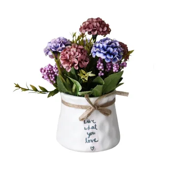 Simulation hydrangea garden fresh small potted restaurant decoration bonsai multicolor oil painting hydrangea decorative pot
Simulation hydrangea garden fresh small potted restaurant decoration bonsai multicolor oil painting hydrangea decorative pot