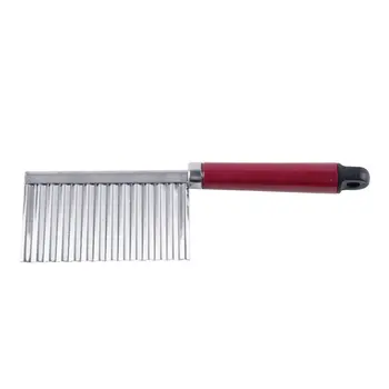 Stainless Steel Potato Chip Slicer Dough Vegetable Fruit Wavy Figured Slicer Knife Potato Block Cutter Chopper Kitchen Knife
Stainless Steel Potato Chip Slicer Dough Vegetable Fruit Wavy Figured Slicer Knife Potato Block Cutter Chopper Kitchen Knife