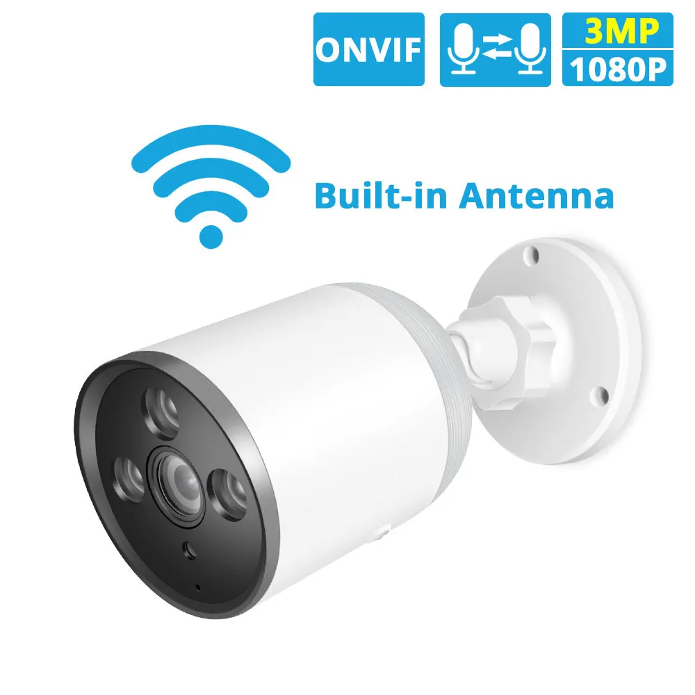 HD 3MP 1080P 720P WIFI IP Camera Bullet ONVIF Outdoor Waterproof CCTV Security Camera 1536P Two Way Audio APP Remote TF Card
HD 3MP 1080P 720P WIFI IP Camera Bullet ONVIF Outdoor Waterproof CCTV Security Camera 1536P Two Way Audio APP Remote TF Card