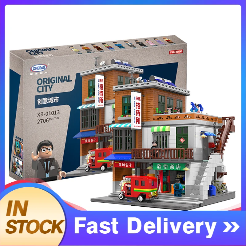 XingBao Official 01013 City Street View Series MOC Creator Urban Village Building Blocks 2706pcs Bricks Toys For Gift
XingBao Official 01013 City Street View Series MOC Creator Urban Village Building Blocks 2706pcs Bricks Toys For Gift