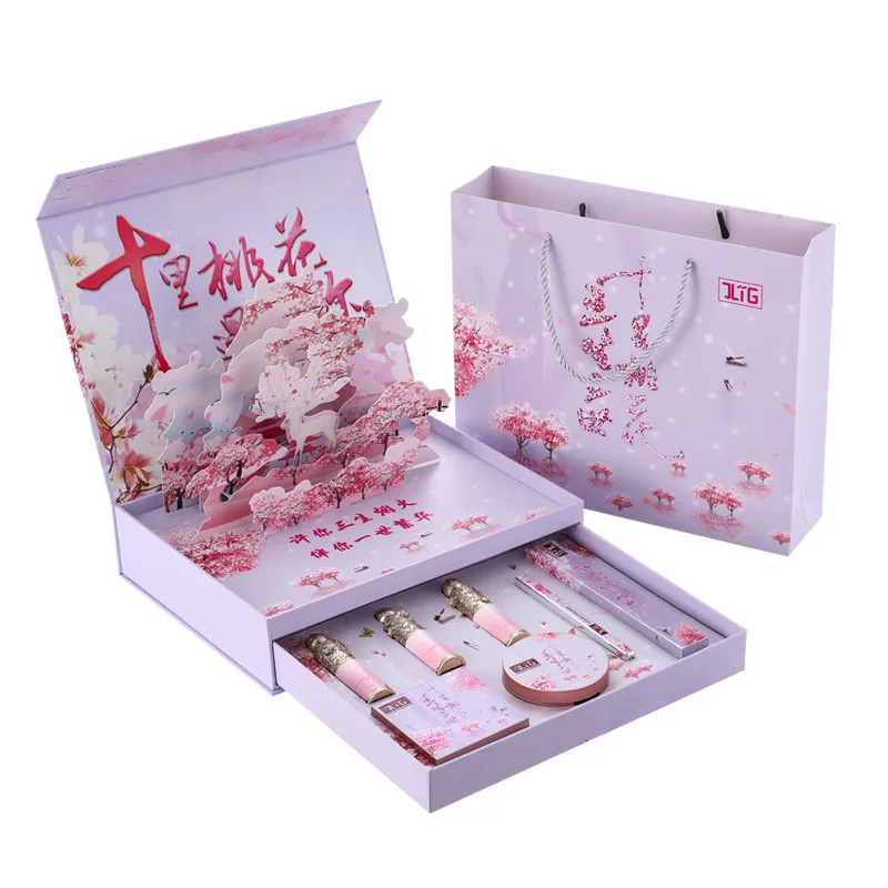 Valentine's Day Present Carved Lipstick Makeup Set Women Make Up Tools Kit Embossed Eyeshadow Eyeliner Peach Blossom Gift Box
Valentine's Day Present Carved Lipstick Makeup Set Women Make Up Tools Kit Embossed Eyeshadow Eyeliner Peach Blossom Gift Box