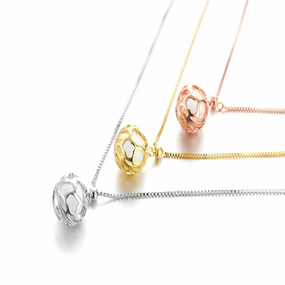 Essential Oils Diffuseur Pendant Jewelry S925 Silver Sepaktakraw Gold Necklace For Women
Essential Oils Diffuseur Pendant Jewelry S925 Silver Sepaktakraw Gold Necklace For Women