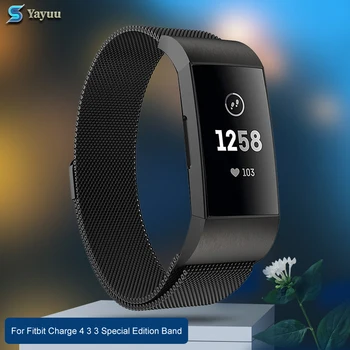YAYUU Magnetic Strap For Fitbit Charge 4 3 3 Special Edition Band Stainless Steel Sport Watch Band Replacement Metal Wrist strap
YAYUU Magnetic Strap For Fitbit Charge 4 3 3 Special Edition Band Stainless Steel Sport Watch Band Replacement Metal Wrist strap