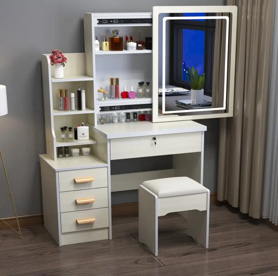 Dressing table with lamp bedroom small unit Mini single dressing table economical simple modern desk integrated dressing table
Dressing table with lamp bedroom small unit Mini single dressing table economical simple modern desk integrated dressing table
