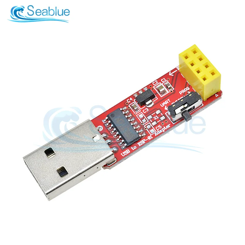 CH340 USB to ESP8266 ESP-01 ESP-01S Adapter 4.5V-5.5V Wifi Converter Programmer Module for Arduino Smart Home Wireless Control
CH340 USB to ESP8266 ESP-01 ESP-01S Adapter 4.5V-5.5V Wifi Converter Programmer Module for Arduino Smart Home Wireless Control