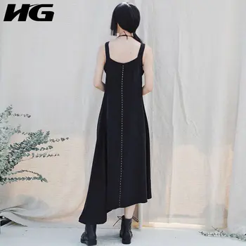 HG French Style Elegant Irregular Dress Women Fashion Black Dresses Without Sleeve Simple Summer Women Clothes 2020 XJ4762
HG French Style Elegant Irregular Dress Women Fashion Black Dresses Without Sleeve Simple Summer Women Clothes 2020 XJ4762
