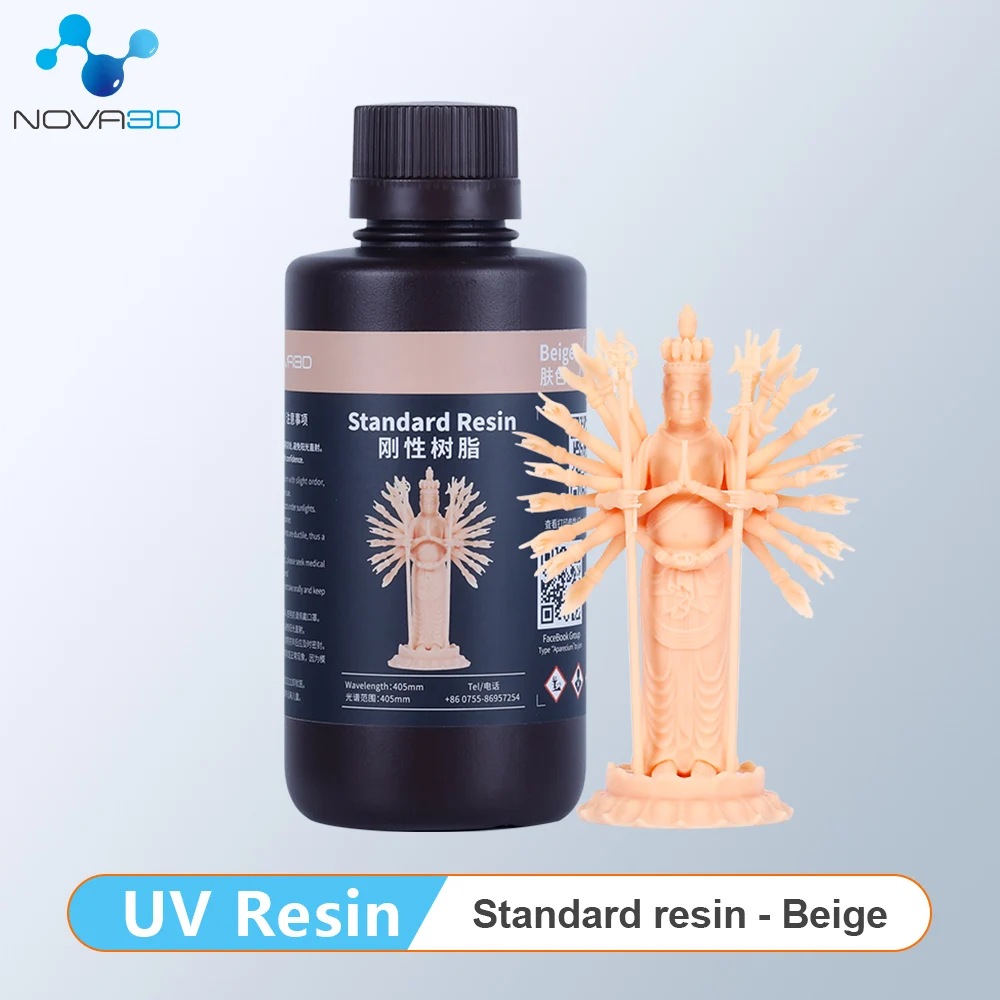 NOVA3D 3D Printer Resin Beige 500g 1000g Photopolymer Liquid LCD SLA 3D Printer UV Resin Light Caramel Color for elegoo photon x 
NOVA3D 3D Printer Resin Beige 500g 1000g Photopolymer Liquid LCD SLA 3D Printer UV Resin Light Caramel Color for elegoo photon x