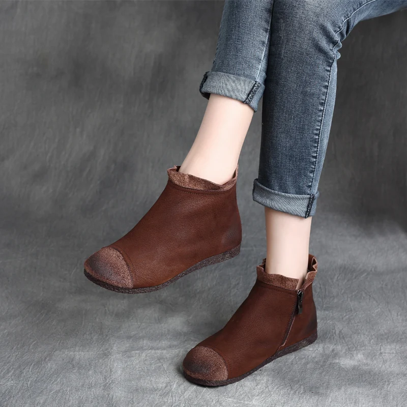 Women Leather Boots Martin Low Heels Soft Ankle Boots Genuine Leather Women Spring Chelsea Boot Casual Shoe Handmade Retro Shoes
Women Leather Boots Martin Low Heels Soft Ankle Boots Genuine Leather Women Spring Chelsea Boot Casual Shoe Handmade Retro Shoes