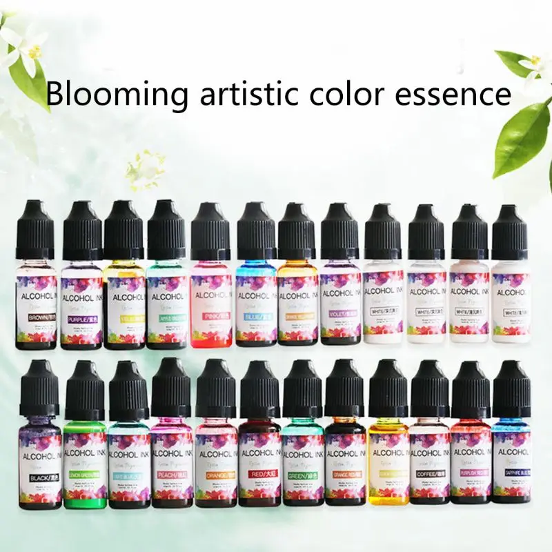 22 Colors Epoxy Pigment Liquid Colorant Dye Ink Diffusion UV Resin DIY Crafts Jewelry Making Accessories
22 Colors Epoxy Pigment Liquid Colorant Dye Ink Diffusion UV Resin DIY Crafts Jewelry Making Accessories