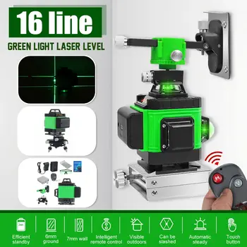 16 Green Lines Laser Level+bracket 3D Self-Leveling 360 Horizontal And Vertical Cross Outdoor Powerful Laser Beam Line
16 Green Lines Laser Level+bracket 3D Self-Leveling 360 Horizontal And Vertical Cross Outdoor Powerful Laser Beam Line