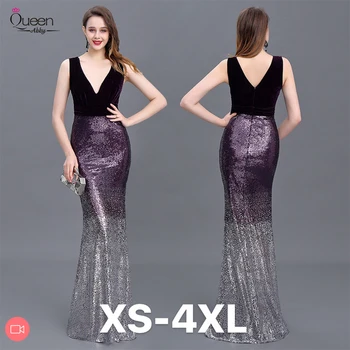 Evening Dress Plus Size Mermaid Double V Neck Wedding Occasions Floor Length Sleeveless Sexy Party/Prom Dresses with Sequins
Evening Dress Plus Size Mermaid Double V Neck Wedding Occasions Floor Length Sleeveless Sexy Party/Prom Dresses with Sequins