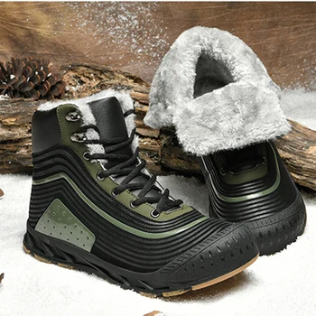 New Design Snow Ankle Boots Shoes For Men Male Fashion Winter Warm Fur Lining Snow Boots Outdoor Waterproof Motorcycle Footwear 
New Design Snow Ankle Boots Shoes For Men Male Fashion Winter Warm Fur Lining Snow Boots Outdoor Waterproof Motorcycle Footwear