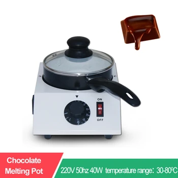 220V Household Mini Electric Chocolate Melting Pot Can Warm Wine Milk Coffee Single Pot Ceramic Non-stick Pot
220V Household Mini Electric Chocolate Melting Pot Can Warm Wine Milk Coffee Single Pot Ceramic Non-stick Pot
