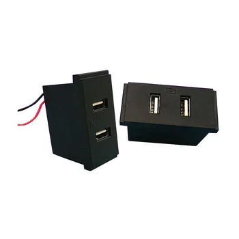 Desktop Socket 5V 2.1A Dual USB Port Charger Module Embedded Module Installation Wall Panel USB Socket Black
Desktop Socket 5V 2.1A Dual USB Port Charger Module Embedded Module Installation Wall Panel USB Socket Black