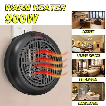 900W Mini Fan Heater For Home Portable Plug-in Electric Wall Heater Stove Winter Warmer Heating Device Heater Warmer Fan
900W Mini Fan Heater For Home Portable Plug-in Electric Wall Heater Stove Winter Warmer Heating Device Heater Warmer Fan