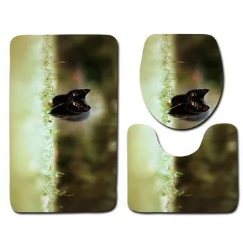 Three-piece Toilet Mat Sets Bath Mats Bathroom Carpet Anti-slip Bathroom Shower Decor Pad Toilet Seat Cover Rugs Set BA02
Three-piece Toilet Mat Sets Bath Mats Bathroom Carpet Anti-slip Bathroom Shower Decor Pad Toilet Seat Cover Rugs Set BA02