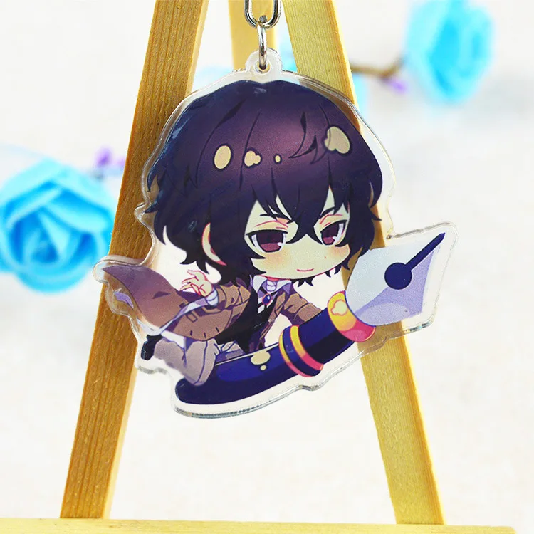 Japanese Anime Bungou Stray Dogs Keyrings Acrylic Cartoon Figure Car Key Chain Holder Keychain Jewelry Accessories Gift
Japanese Anime Bungou Stray Dogs Keyrings Acrylic Cartoon Figure Car Key Chain Holder Keychain Jewelry Accessories Gift