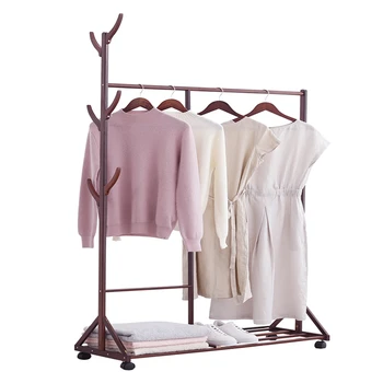 Floor bedroom simple clothes rack simple modern household multi-functional mobile solid wood clothes rack
Floor bedroom simple clothes rack simple modern household multi-functional mobile solid wood clothes rack