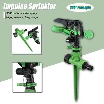 360 Uniform Rotating Water Sprinkle Garden Lawn Impulse Nozzle Watering Tool Pin Pulse Type ABS+PP Hight Pressure Long Range
360 Uniform Rotating Water Sprinkle Garden Lawn Impulse Nozzle Watering Tool Pin Pulse Type ABS+PP Hight Pressure Long Range
